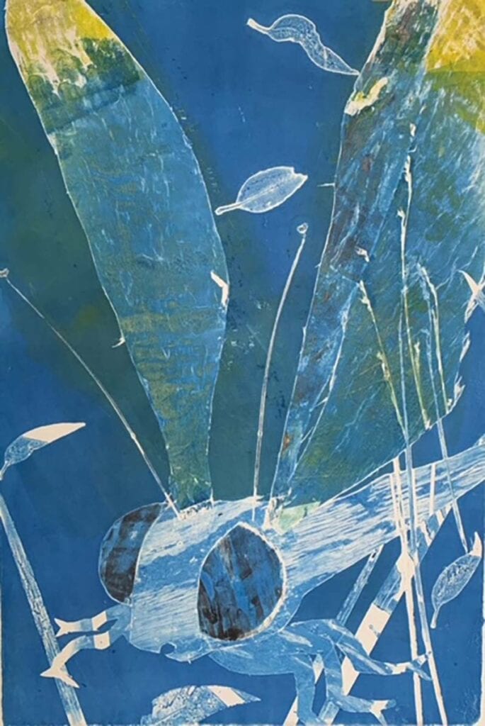 Dragonfly Monoprint 2022